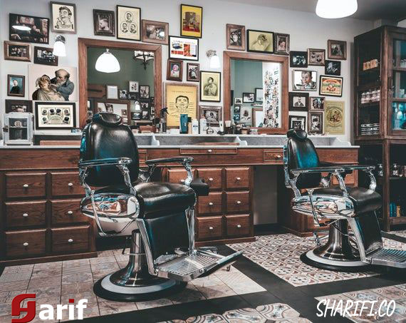 men-hair-decoration-min دکوراسیون آرایشگاه، سالن زیبایی مردانه